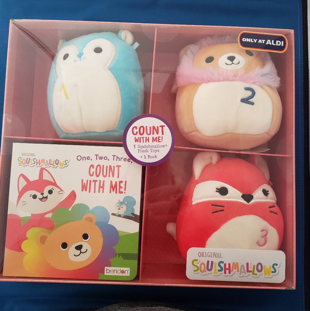 Squishmallows Aldi exclusive learning boxed set.